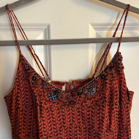Free People/FP One Beaded Neckline Boho Dress - Picture 3 of 5